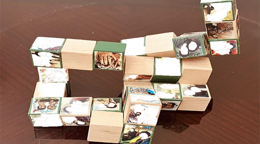 آلبوم عکس چوبی رومیزی متحرک